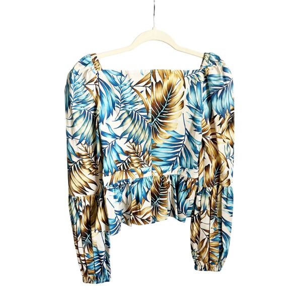 Autumn Adeigbo Catira Blouse 2 Blue NEW - Picture 3 of 6